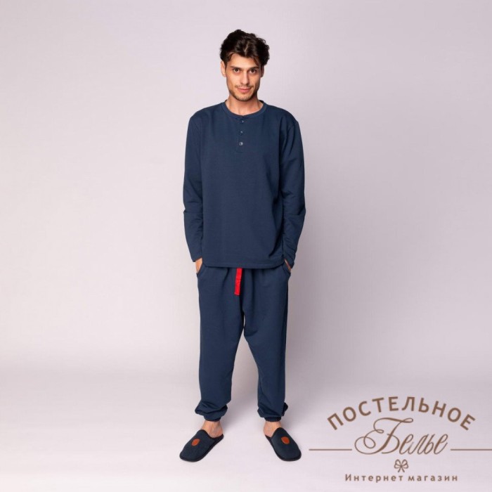 Дамиан Дамиан мужская пижама синяя L