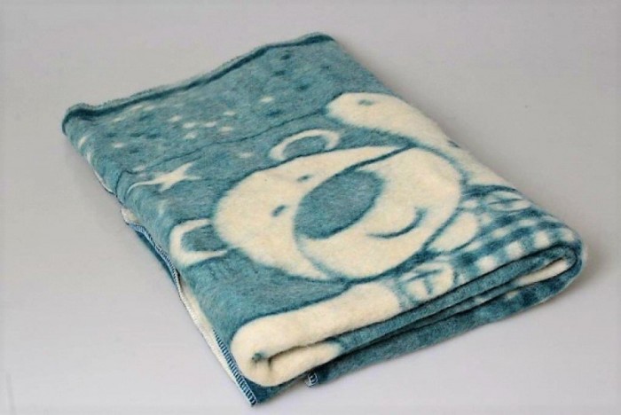 Одеяла детские шерстяные Odeylo turquoise-100x140